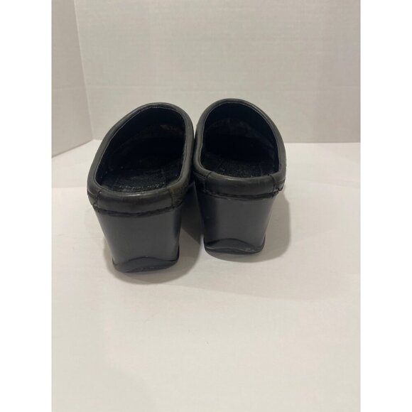 BARN SHOES Dansko Womens LeatherBarn Shoes‎  Slip-On Clogs , Buckle  Sz 41 Black - Picture 3 of 16